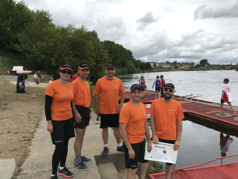 Photos de l'aviron challenge entreprise 2017 : l'équipe sur les quais