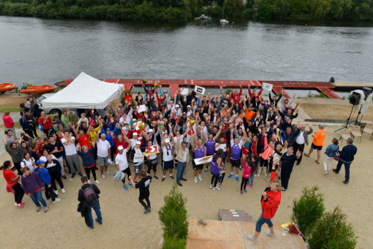 Photos de l'aviron challenge entreprise 2017 : vue de dessu